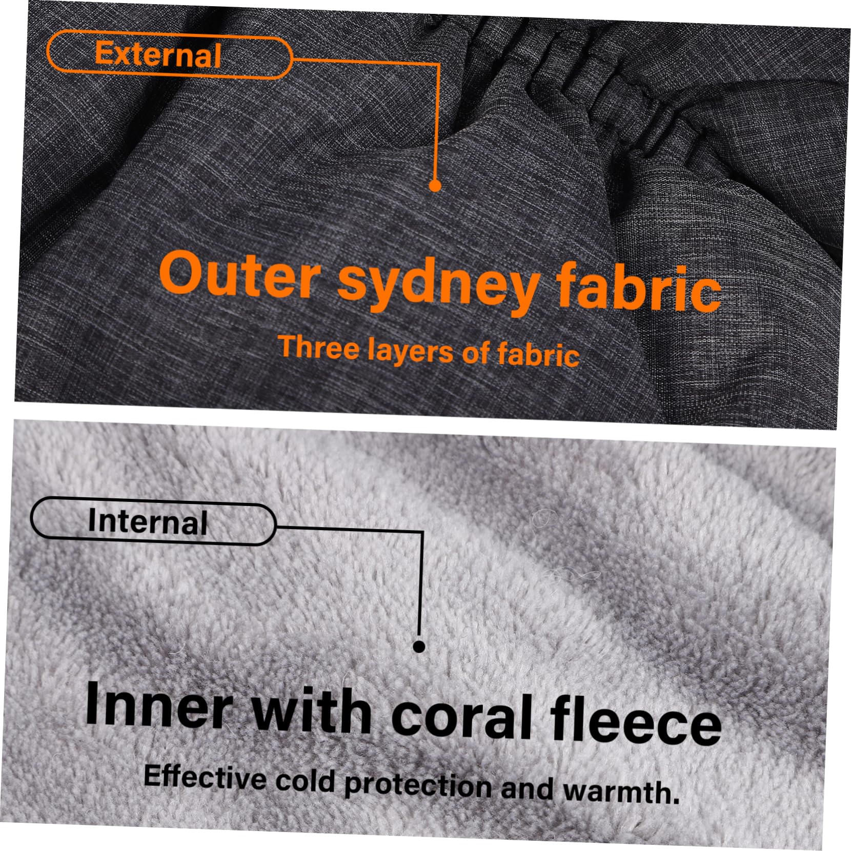 RORPOIR 1 Pair Baby Stroller Gloves Snap Button Design Warm Fleece Mittens for Cold Weather for Stroller Pram and Shopping Cart