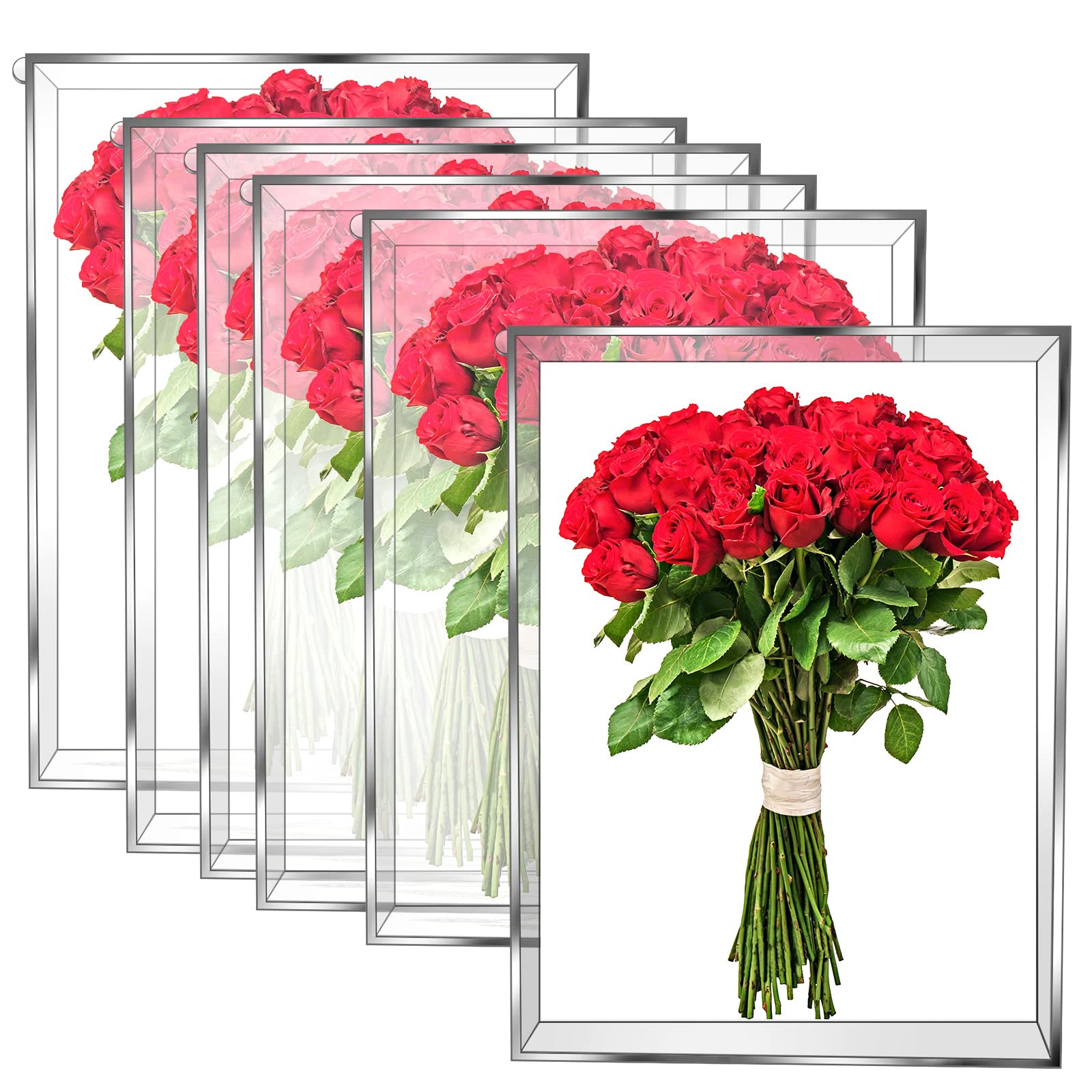 Photo 1 of ***MINOR DAMAGE - SEE PICTURES*** 6 Pack Acrylic Shadow Boxes 9 x 12 Inch
