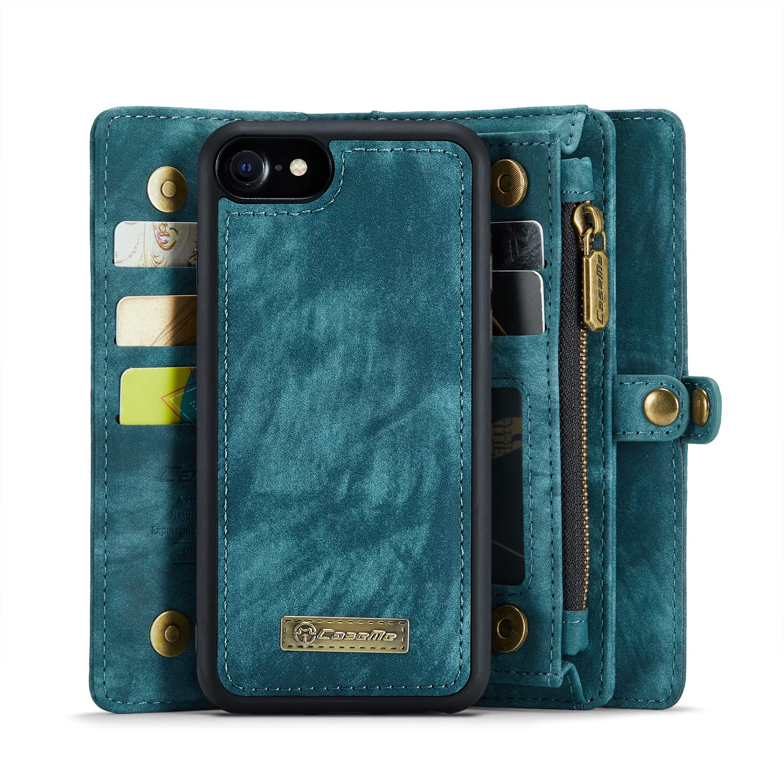 Custodia portafoglio in pelle per iPhone 6/6S con disegno floreale e