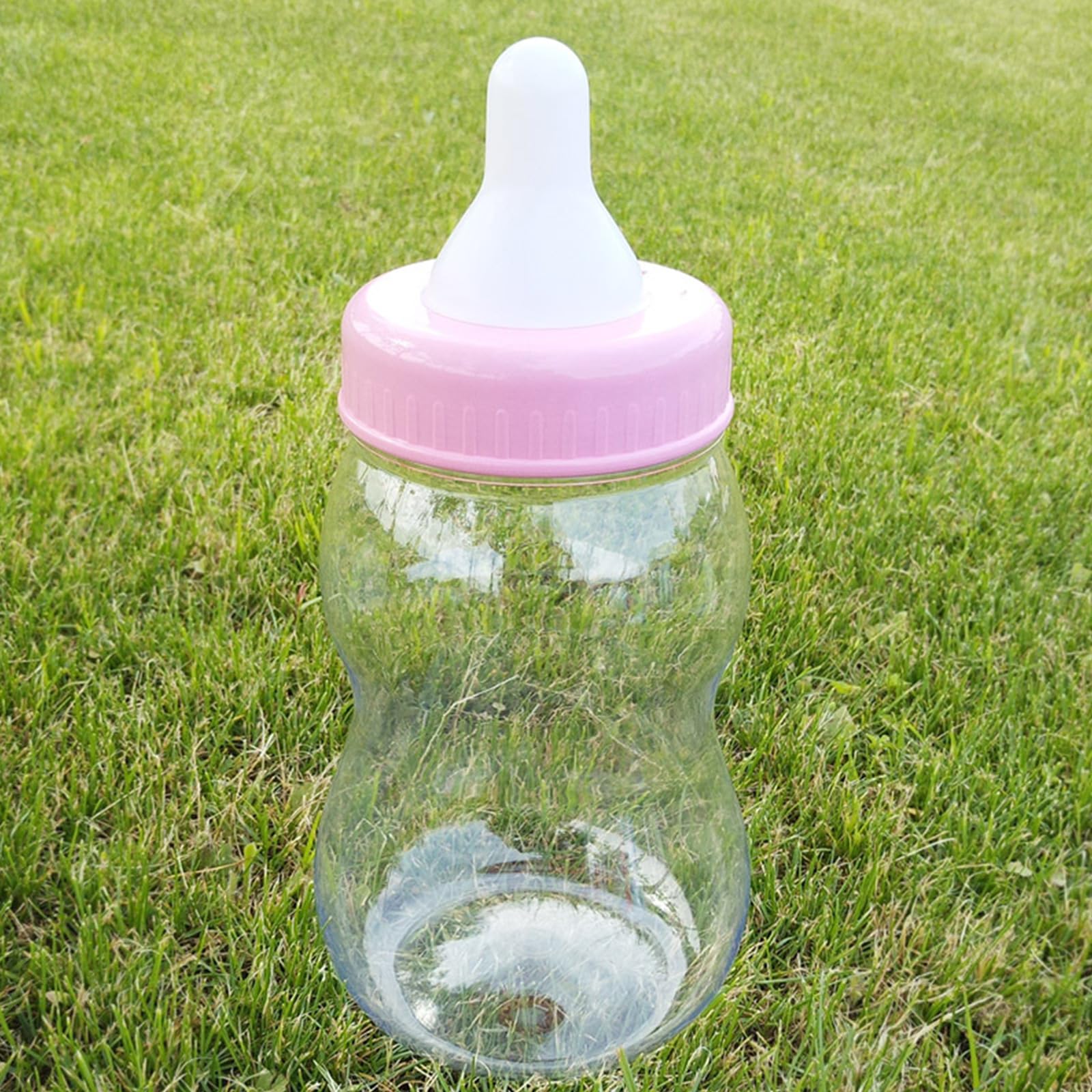 Pot d ' épargne en Forme de Bouteille, décoration de biberon Transparente avec Fente pour pièces de Monnaie, décoration pour Jeux de et présentoirs de Bonbons à la Maison