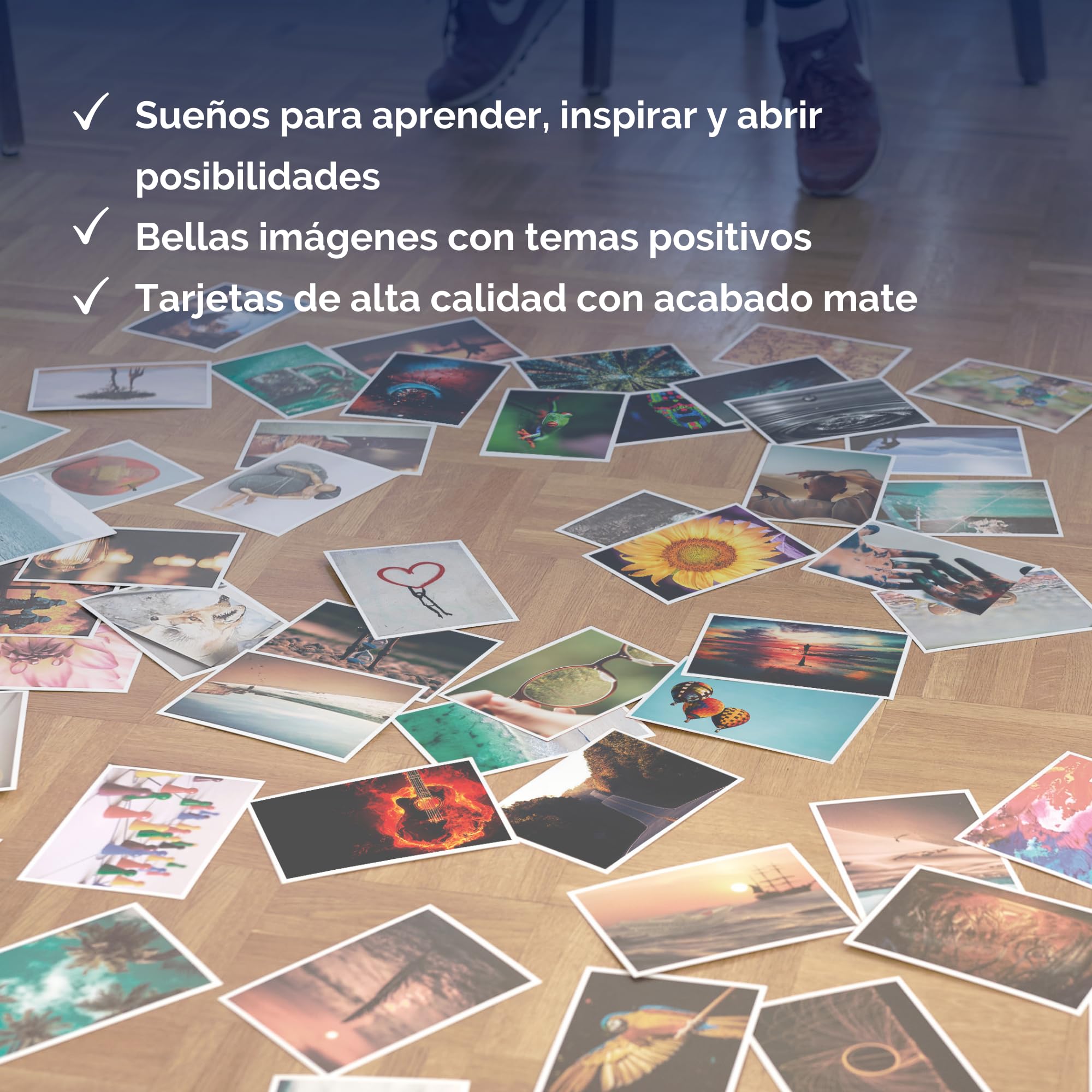metaFox - Juego de tarjetas postales originales de tipo especial con 52 tarjetas – Juego de cartas de conversación juego de atención plena herramienta de entrenamiento motivacional tarjetas de