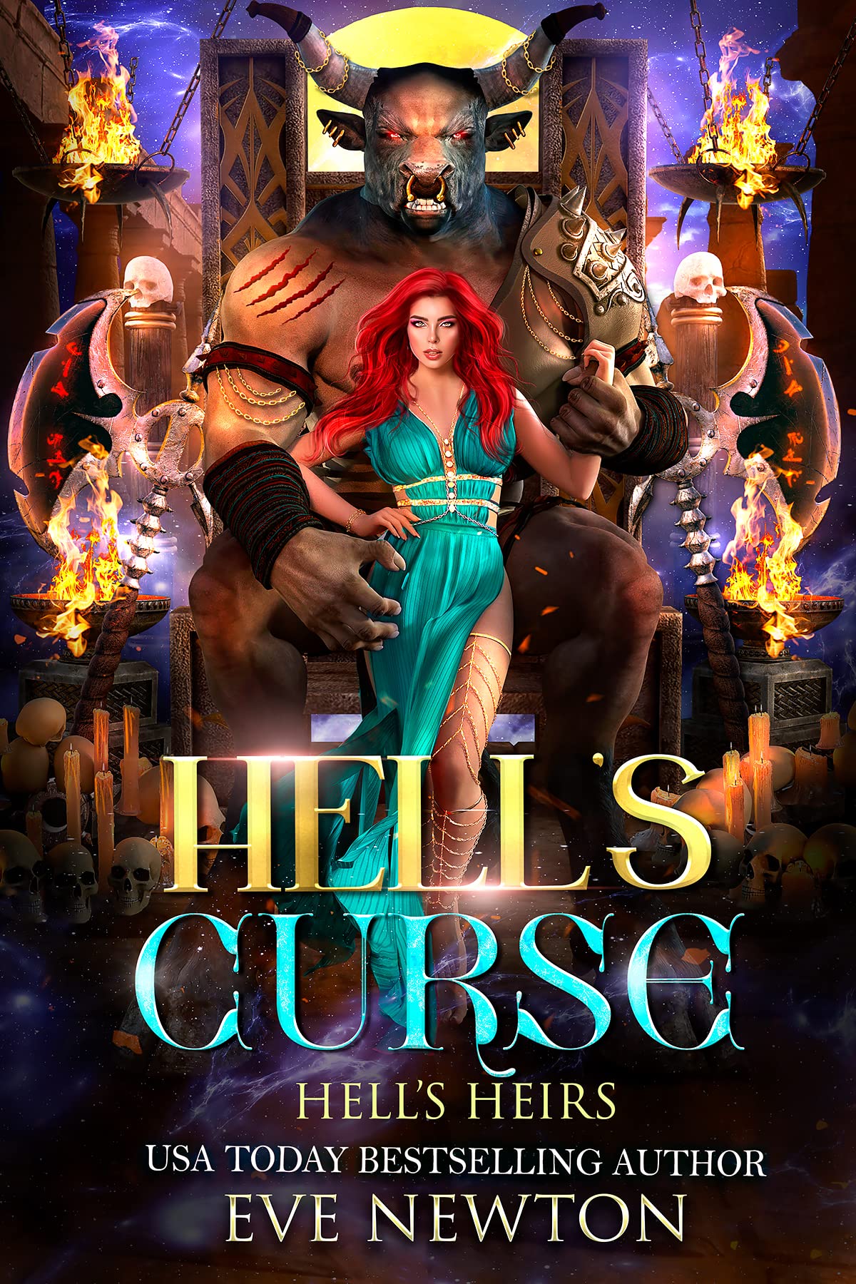 Hell's Curse: Reverse Harem Fantasy (Hell's Heirs Book 1)