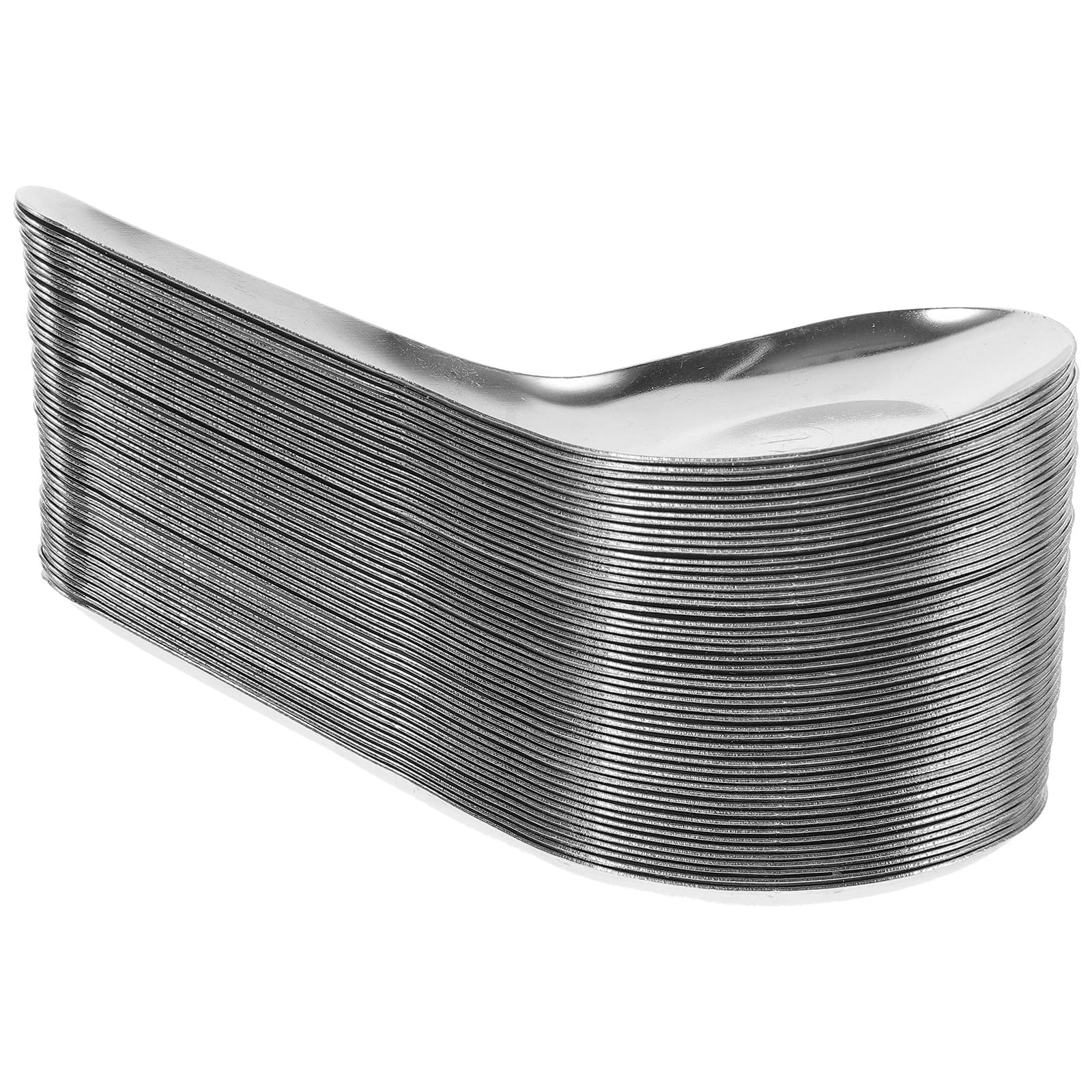Zerodeko Cucchiai Spessi 50 da Zuppa in Inossidabile Finitura Lucida e Multiuso, Semplice ed Colore Argento Stili multipli per Cena e Caffetteria Stili multipli