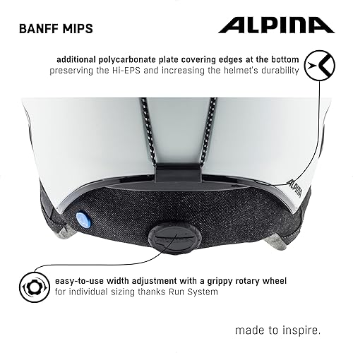 Miniatura 4 de ALPINA Banff MIPS - Casco de esquí y snowboard Freeride - ventilación cerrable, forro de lana de oveja lavalan premium y máxima protección