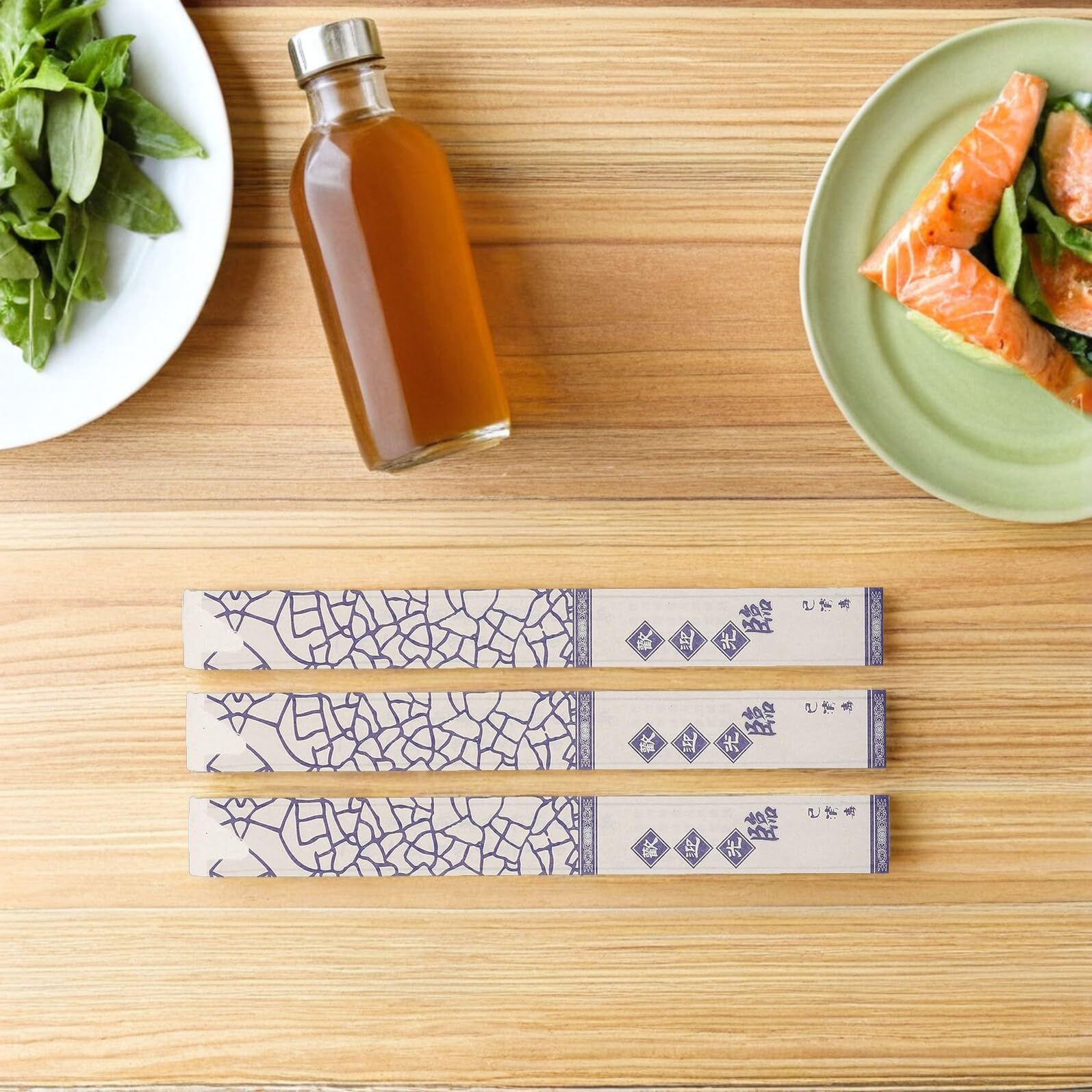 Manicotti per Bacchette di Carta Blu 1000 Pezzi, Copri-bacchette
