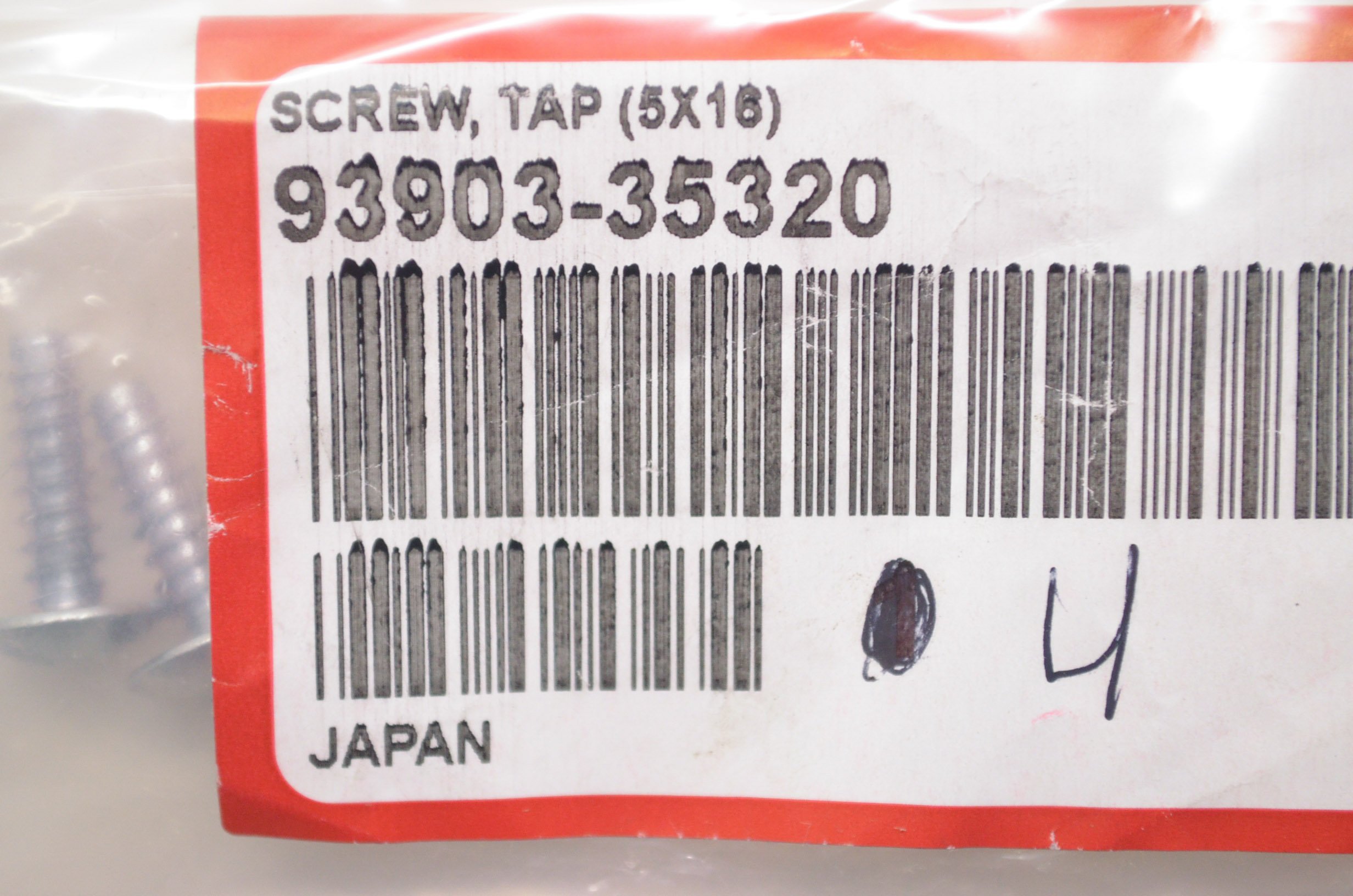 Amazon.com: Honda 93903-35320 Screw Genuine Original Equipment  