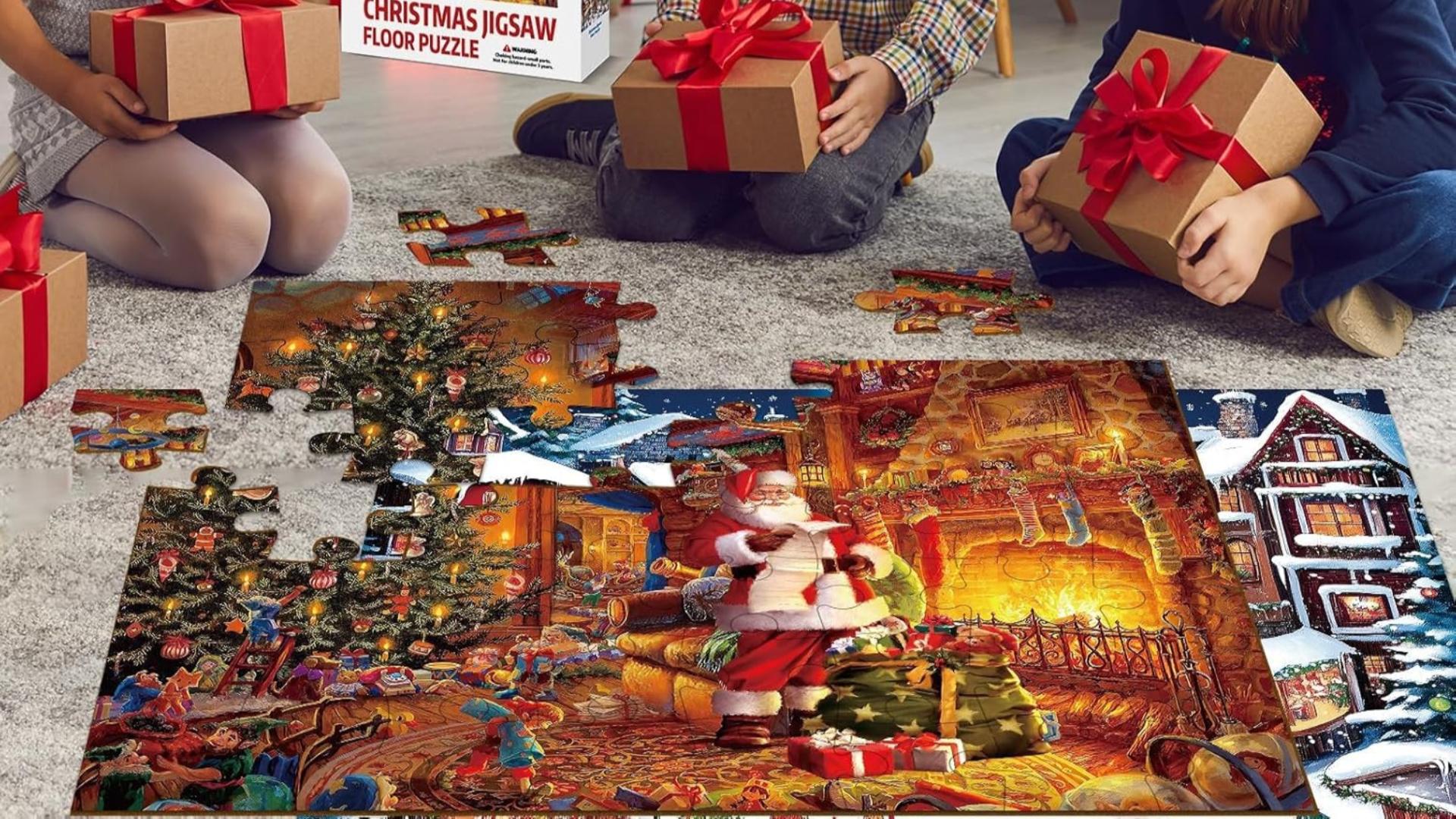 Amazon.com: ZOIIWA 35 x 24 inch Christmas Jumbo Floor Puzzle