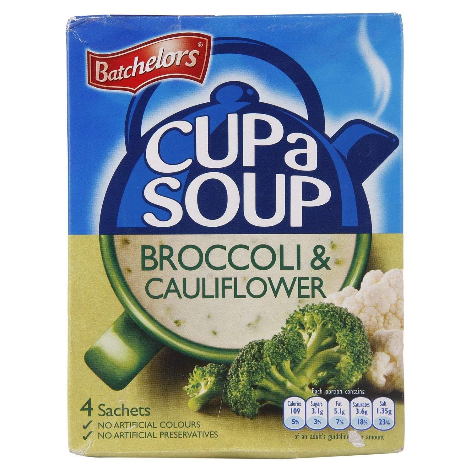 Batchelors Cup a Soup Broccoli & Cauliflower 4 Sachets, 101g (B0CF2CQPRL) Amazon Price History, Amazon Price Tracker
