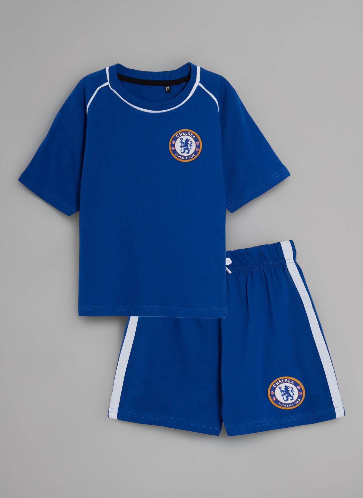 Kids FC Short Pyjamas Boys Premiership Football Club Kit Shortie PJs Shorts + T-Shirt Set
