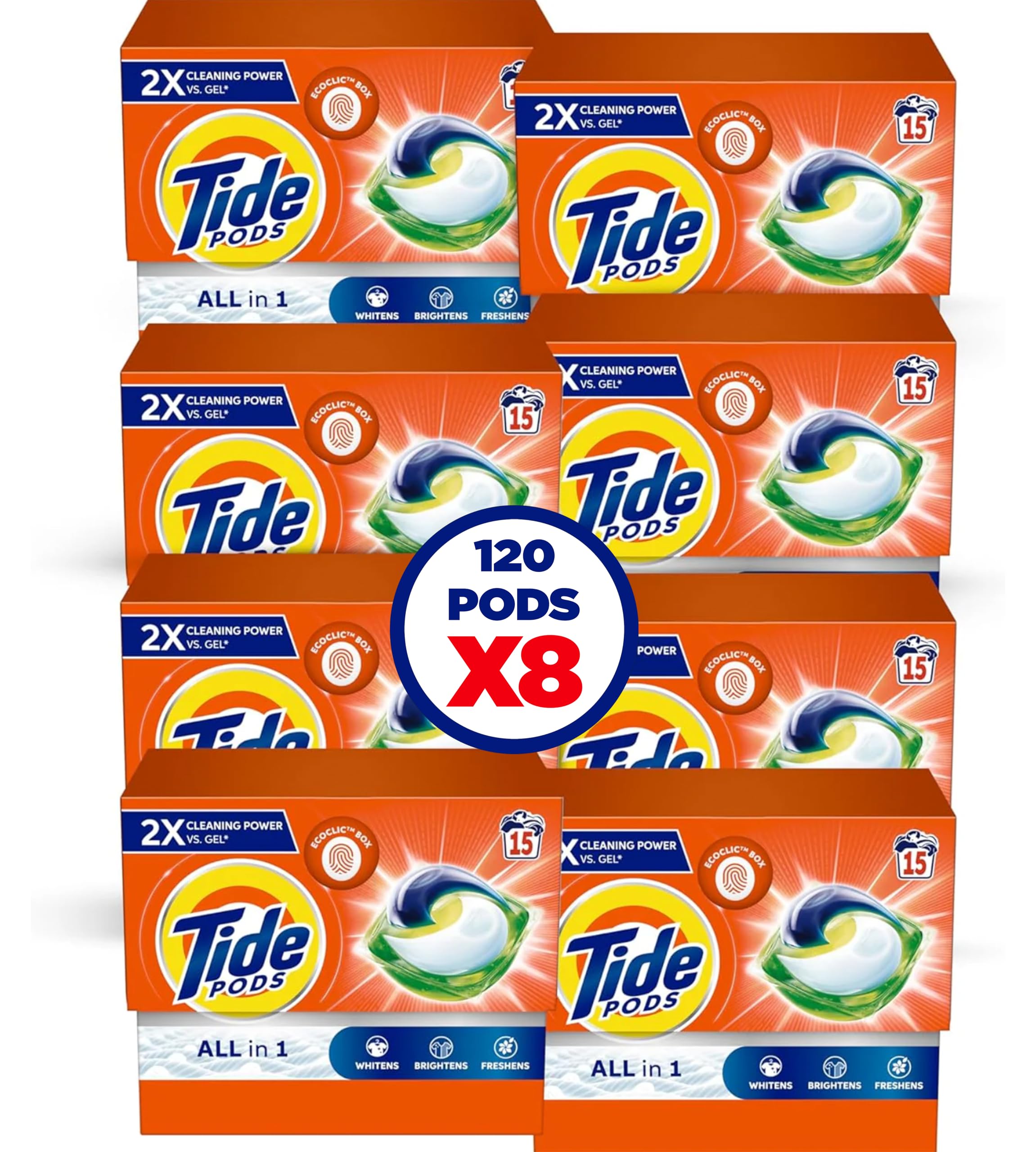 Pods Capsules Regular 15CT Mega Box 120 Pcs