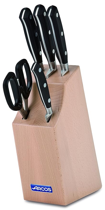 Arcos Forged Riviera 6 Pcs Beechwood Knife Set