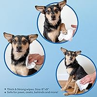 Vista 3 de Toallitas de aseo para perros y gatos Hipoalergénicas y desodorantes, Coconut