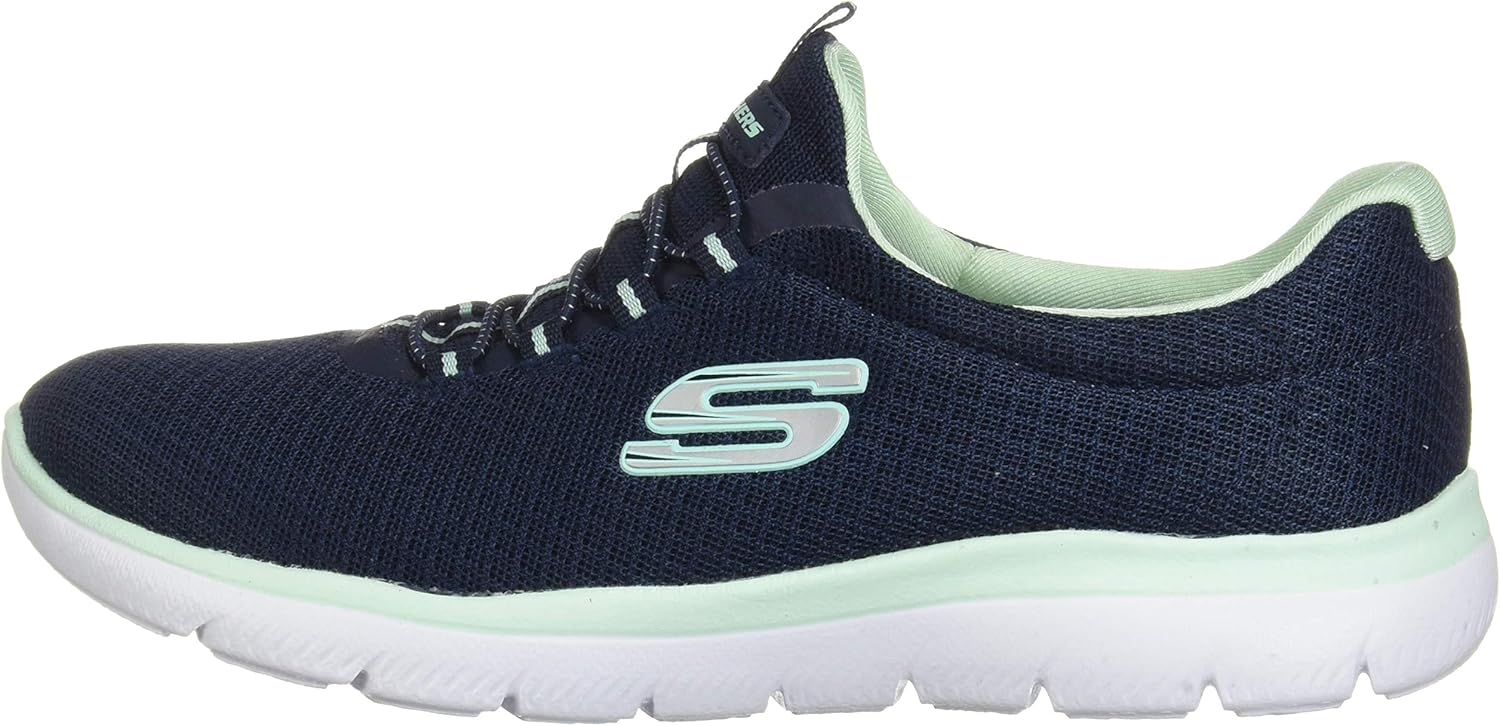 Skechers Women's Summits Sneaker 5 Navy/Aqua