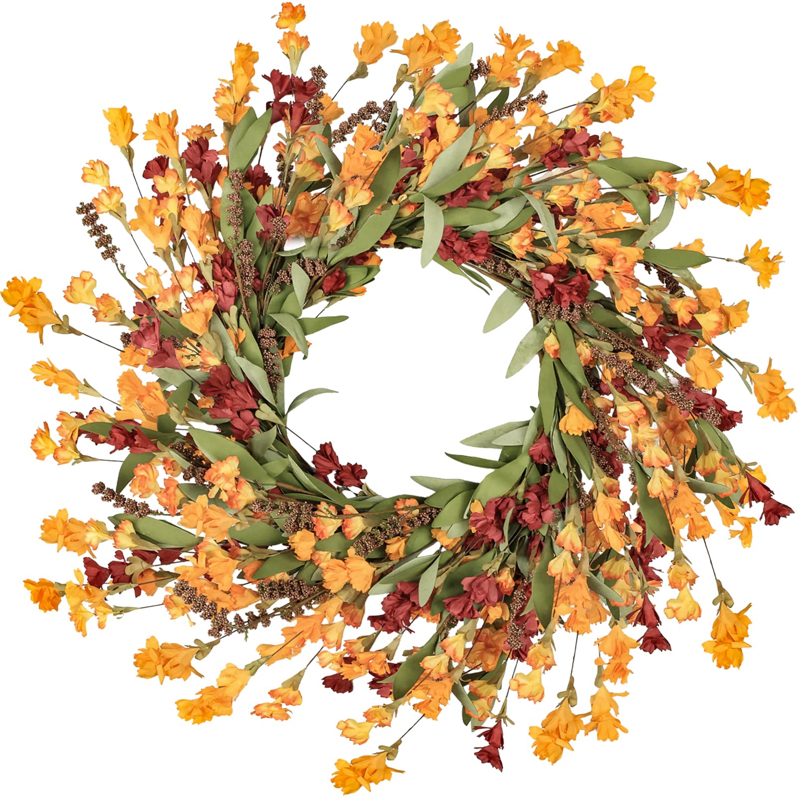 Artgar Fall Wreath, 24 Inch Fall Wreaths for Front Door