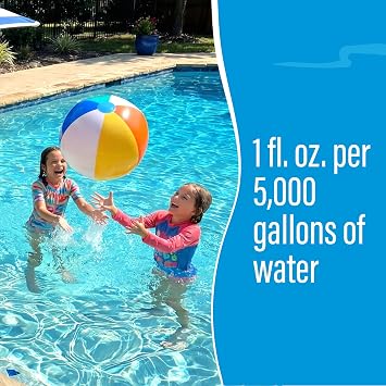 Poolife TurboBlu Clarifier 1 Qt - Super Concentrated Pool Water Clarifier Treatment - Fast-Acting Formula Clears Cloudy & Dull Water - Improves Filter Efficiency - Safe for All Pool Types & Sanitizers