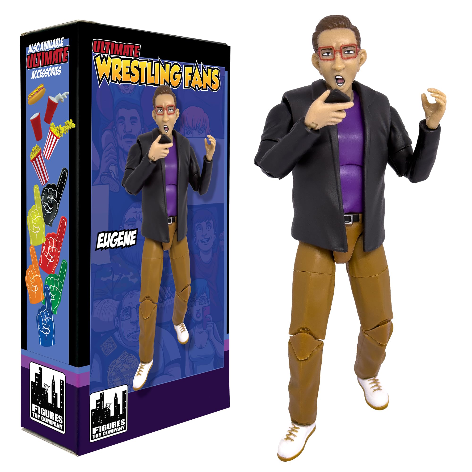 Ultimate Wrestling Crowd Fan Figures: Eugene