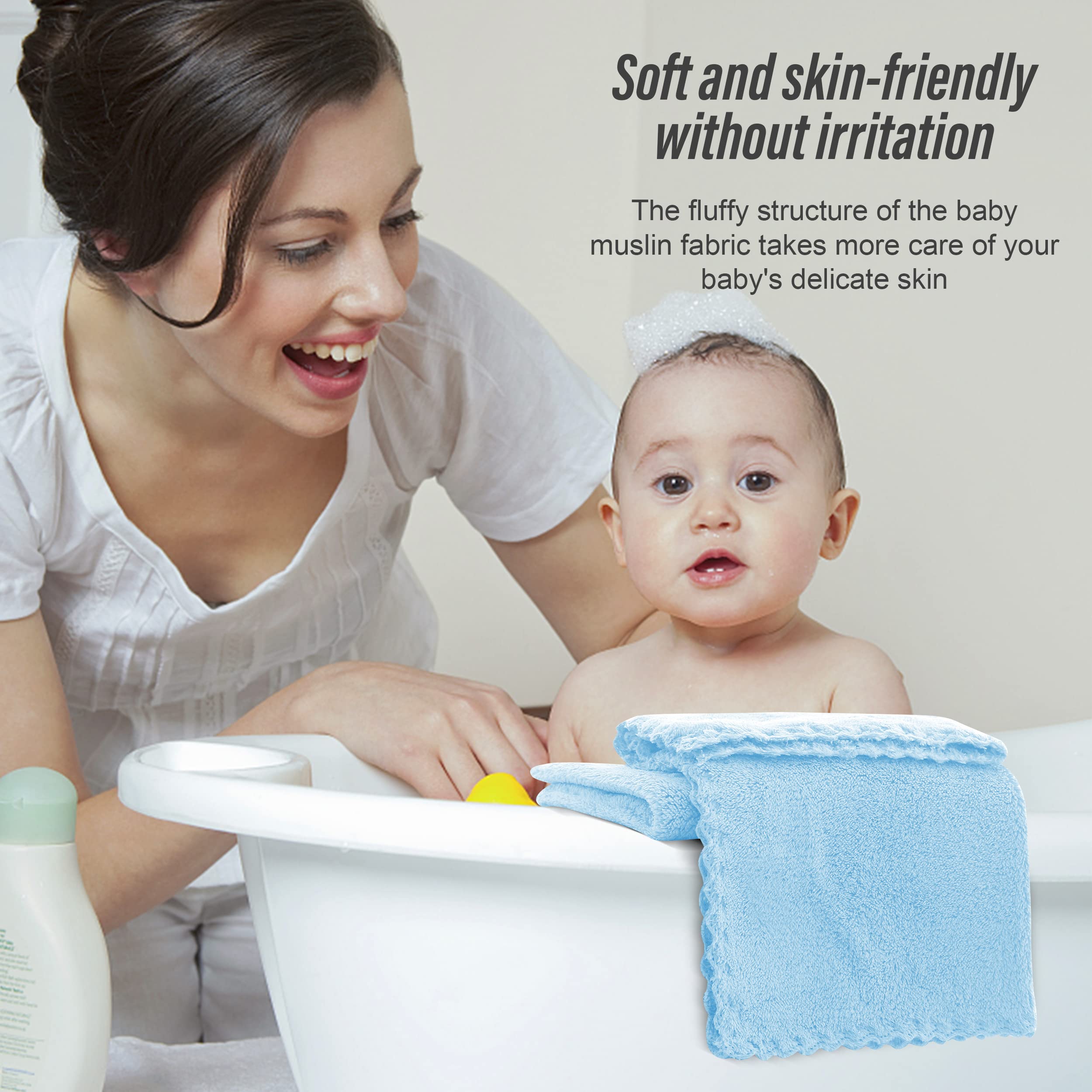Sunny zzzZZ Lot de 12 lingettes pour bébé (aigue-marine)