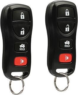 USARemote n-u15-4btn Key Fob Keyless Entry Remote Fits Nissan Altima Maxima 350Z Armada Quest Sentra, Infiniti EX35 FX35 FX45 G35 I35 Q45 QX56 (KBRASTU15), Set of 2