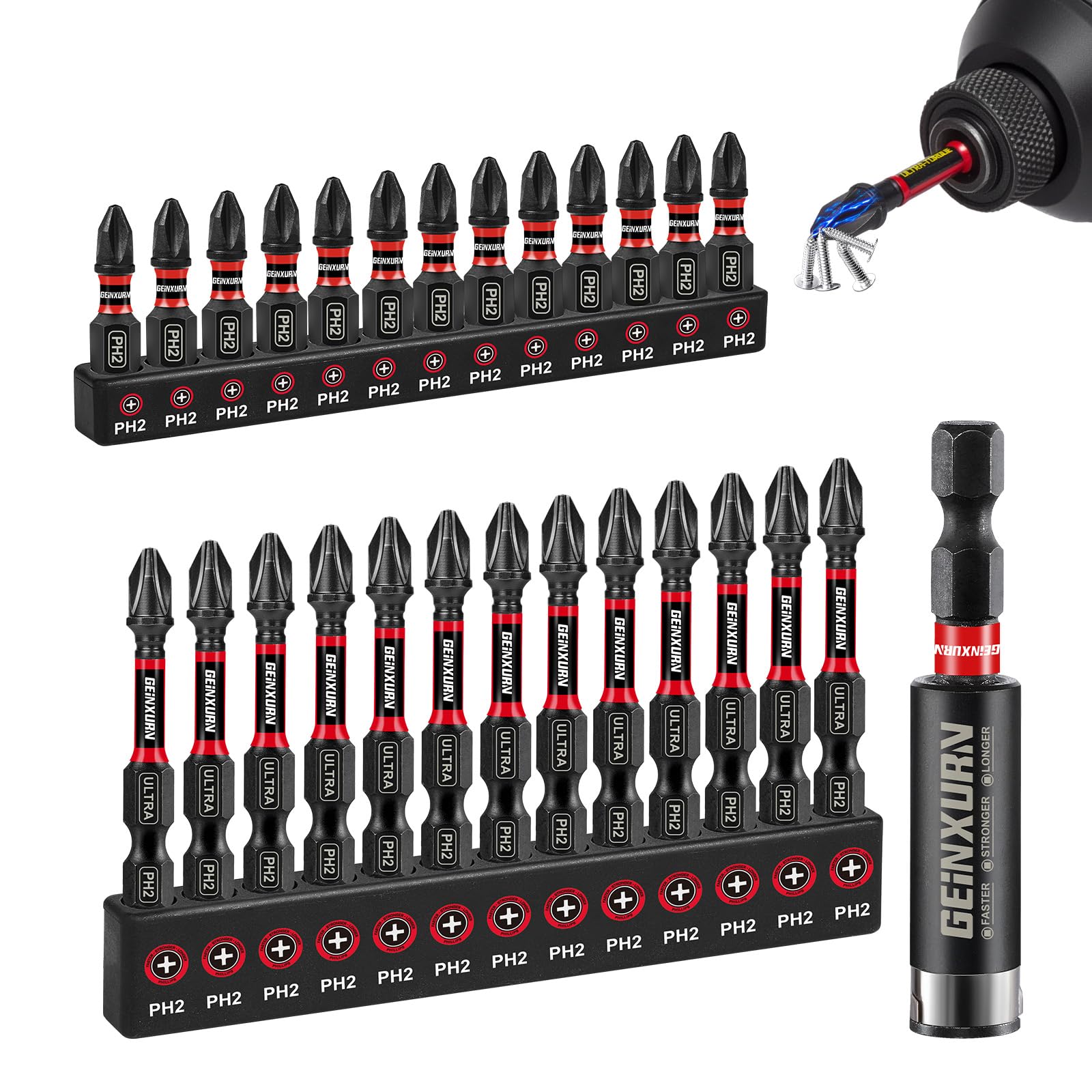 Geinxurn 13-Piece Impact Torx Screwdriver Set -11 Geinxurn 13-Piece Impact Torx Screwdriver Set -11