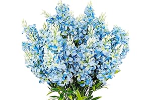 5-Piece Premium Artificial Lilac Flowers - Lifelike Silk Flowers for Indoor and Outdoor Decor