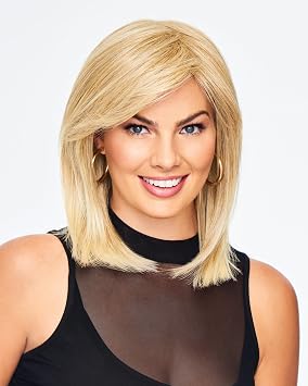 Romantic Layers Wig Color RL511 Sugar and Charcoal - Harido 12" Collar Length Blunt Cut Bob Modern Ends Flirty Side Fringe Tru2Life 100% Heat Friendly Synthetic Breathable Cap Womens Peluca