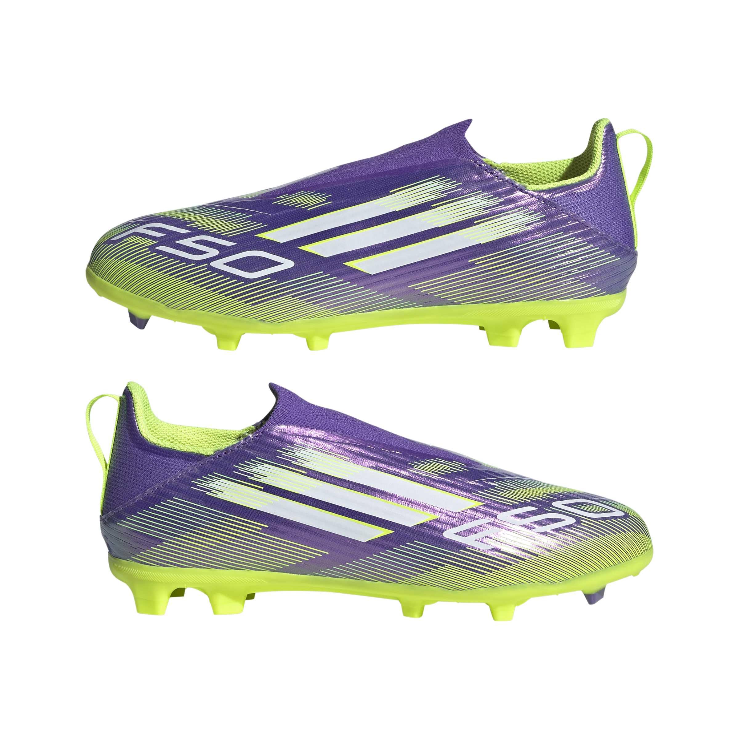 adidas Kids' Chaussure sans Lacets F50 League Terrain Souple/Multi-Surfaces Enfants