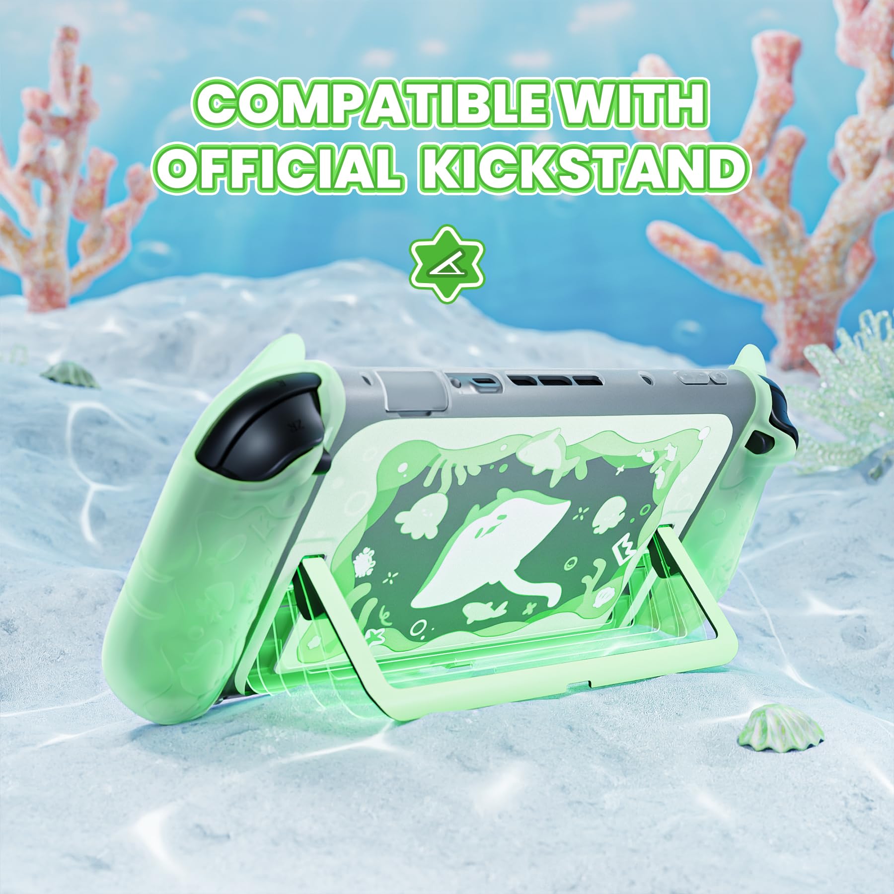 playvital Protective Case for Nintendo Switch 2, Kawaii Ocean Whisper Series - 4