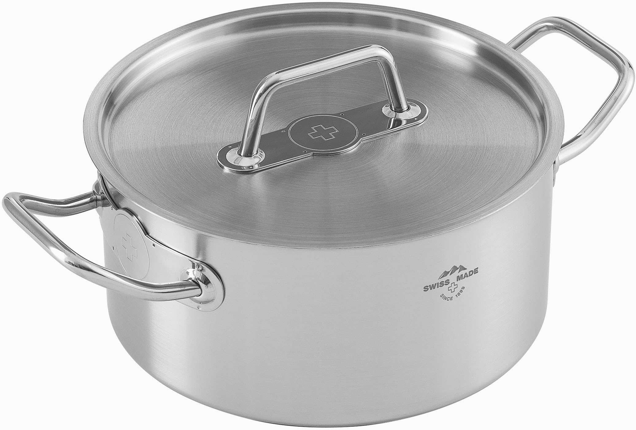 KUHN RIKON,37294 Montreux Casserole, 20cm, 3.0L, Stainless Steel, Silver, 20 cm/3 Litre