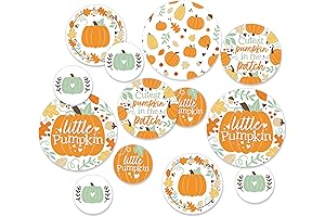 Giant Pumpkin Circle Confetti for Fall Parties