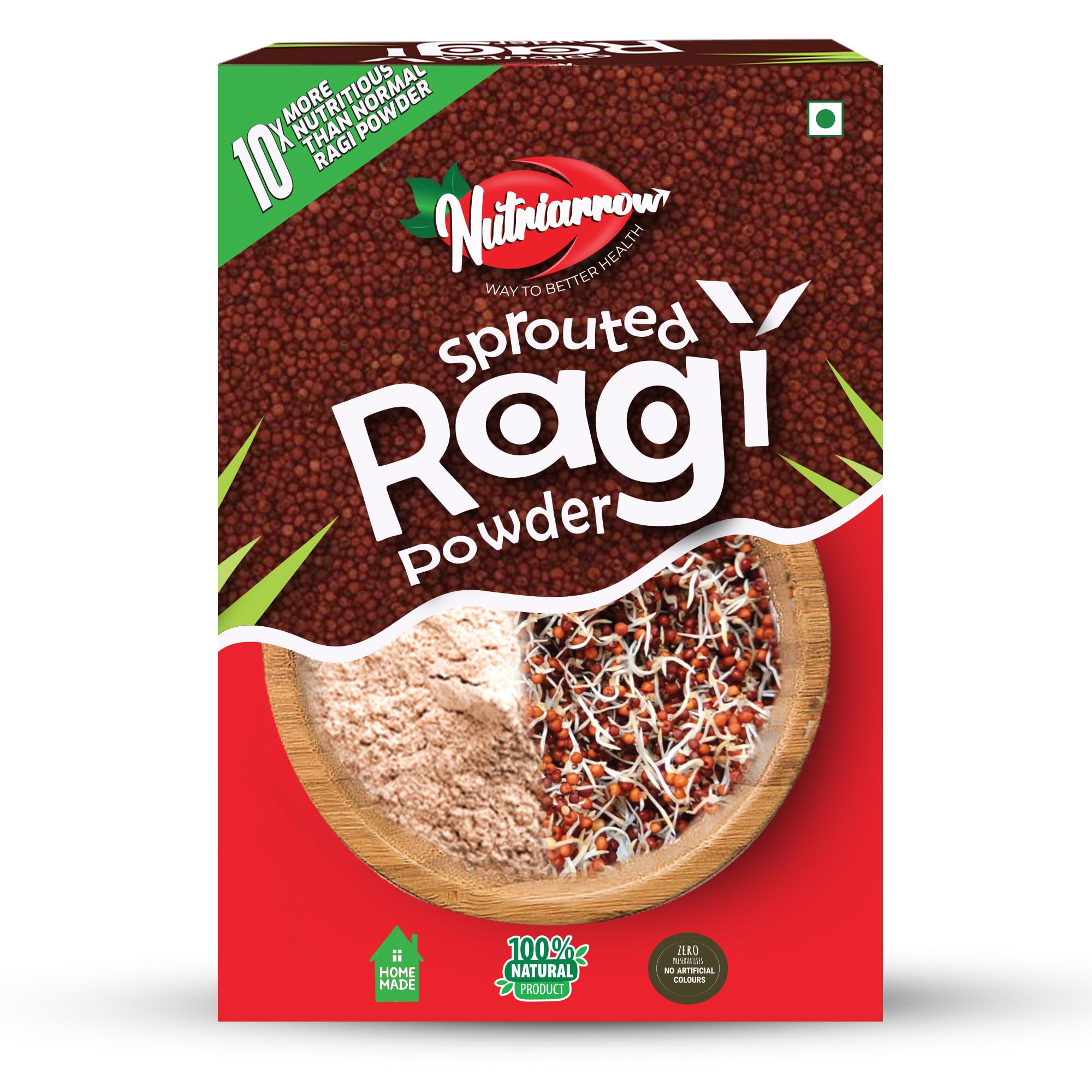 Nutriarrow Sprouted Ragi Powder/Flour | 10 times More Nutritious than Normal Ragi Powder | Nutrient Rich | Natural & Healthy Food For Adults,Kids &Babies | 200 gm (B0D9WGZHMH) Amazon Price History, Amazon Price Tracker