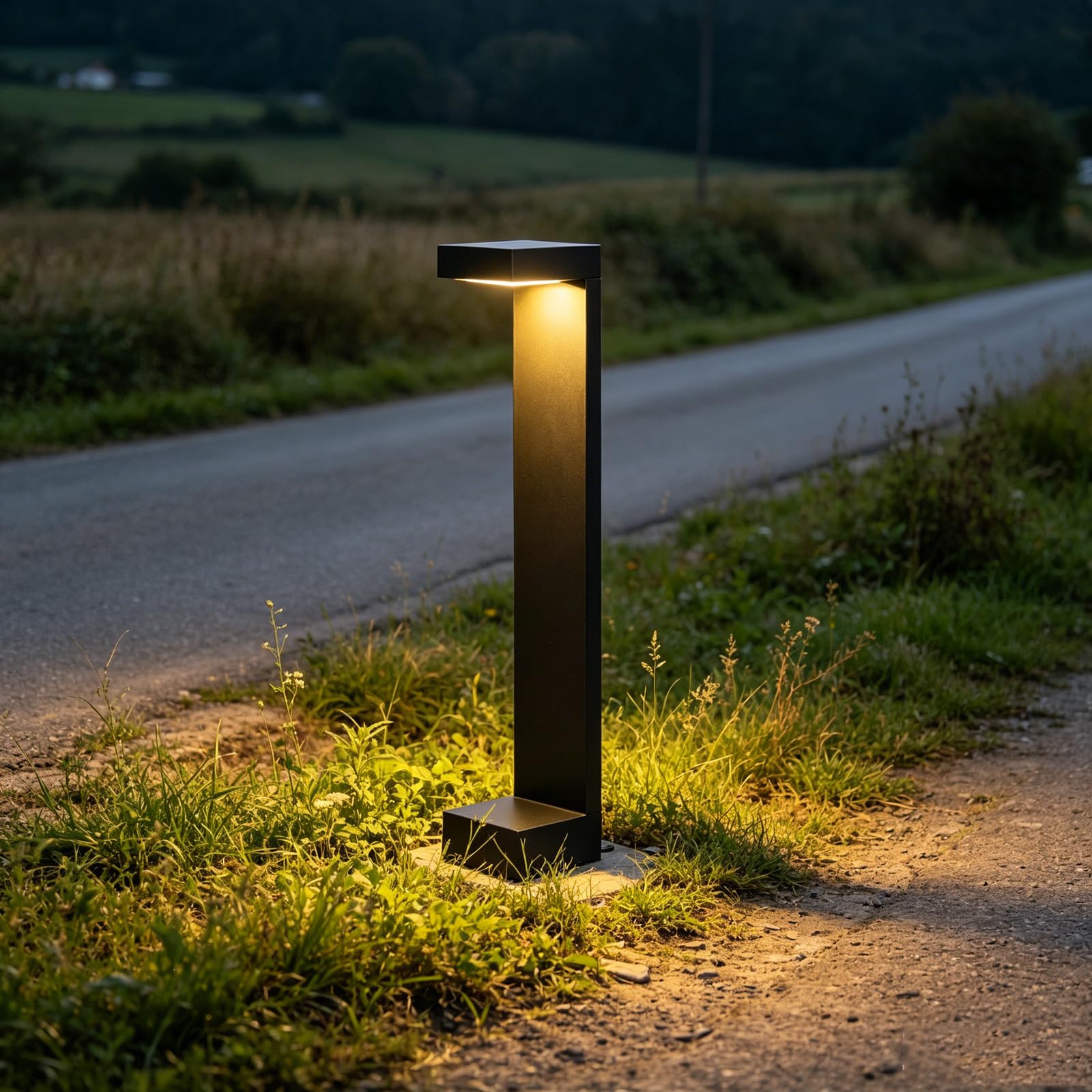 SDUYTDG Outdoor Bollard Lights IP65 Waterproof Landscape Path Light in Aluminum Pathway Lamp for Lawn Courtyard Driveway Pathway Decoration Lighting 3000K