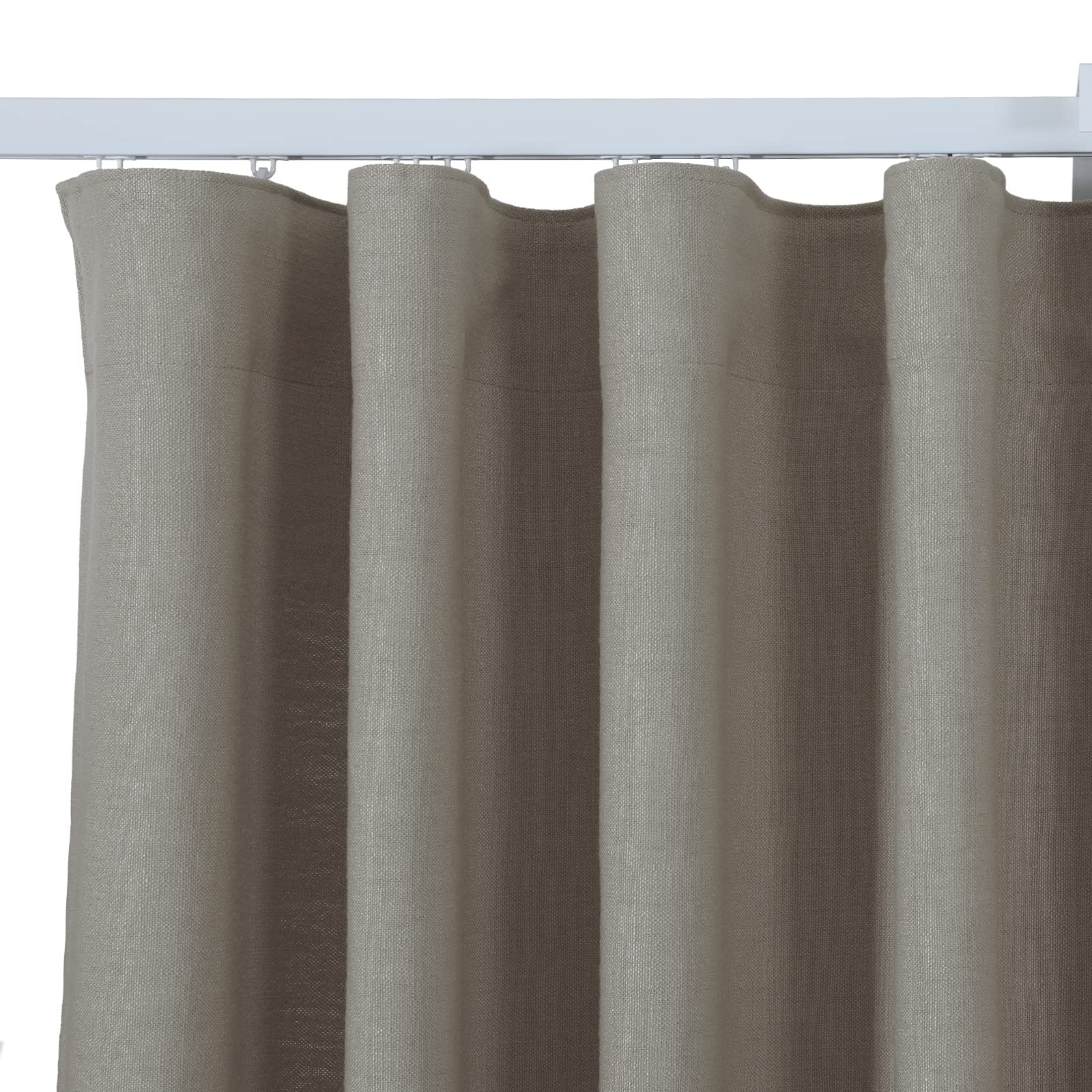 Cary Collect Panneau de draperie épais gris ardoise pliable de 243,8 cm de long en mélange de coton et de polyester non doublé Protection de l'intimité 182,9 cm de large