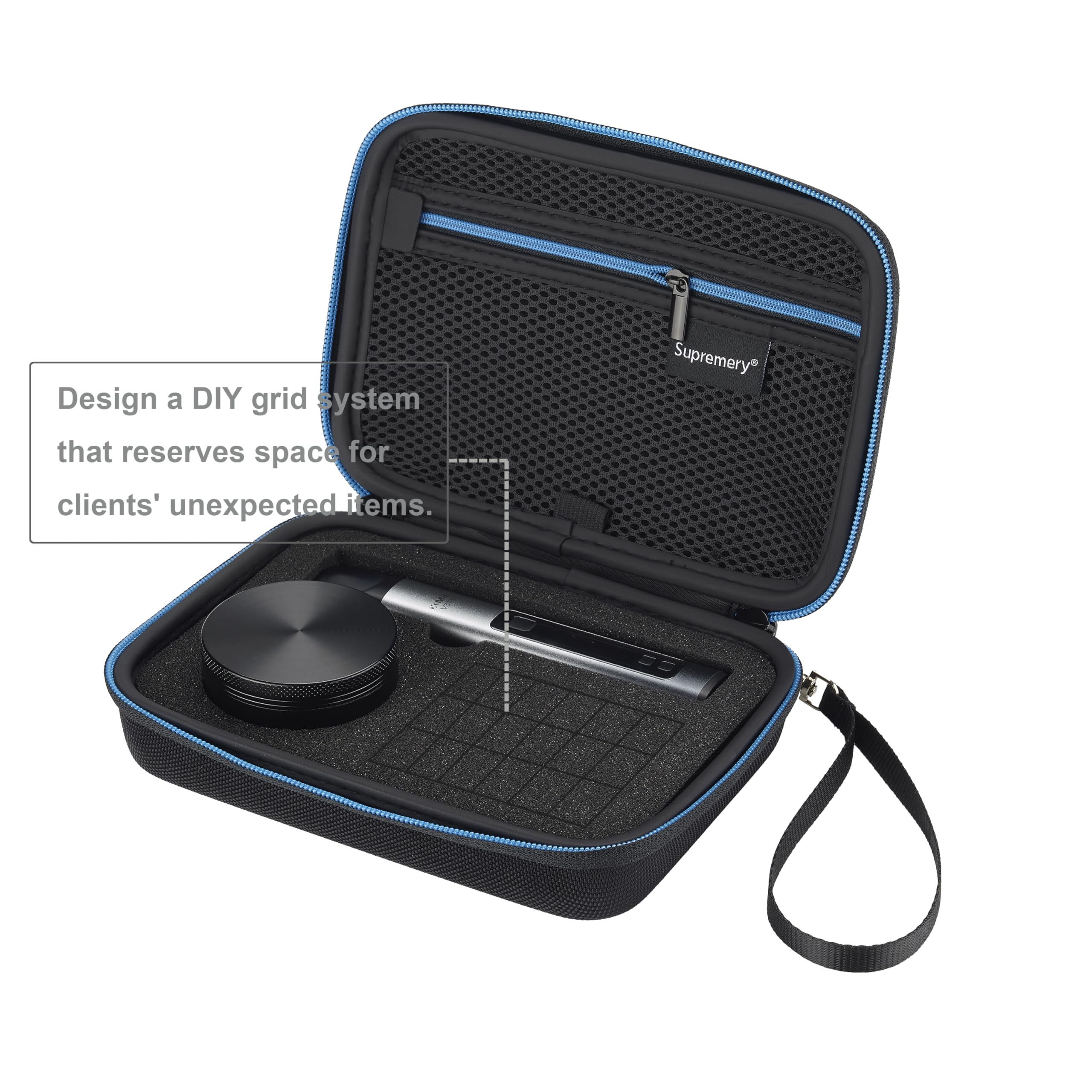 Etui ochronne Supremery kompatybilne z akcesorium do parownika Xmax V3 Pro Vaporizer, czarno-niebieskie