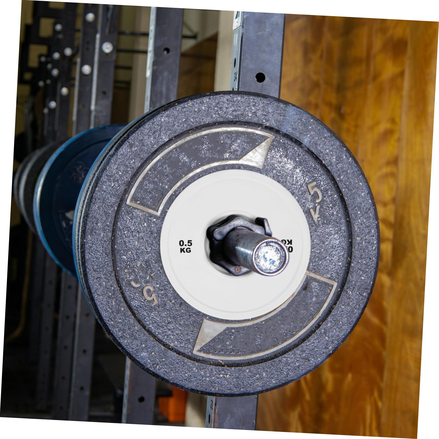 Toyvian 0.5kg Discos De Pesas Barra De Goma Para Entrenamiento De Fuerza Levantamiento De Pesas y Culturismo El Gimnasio Casa Fraccionarios