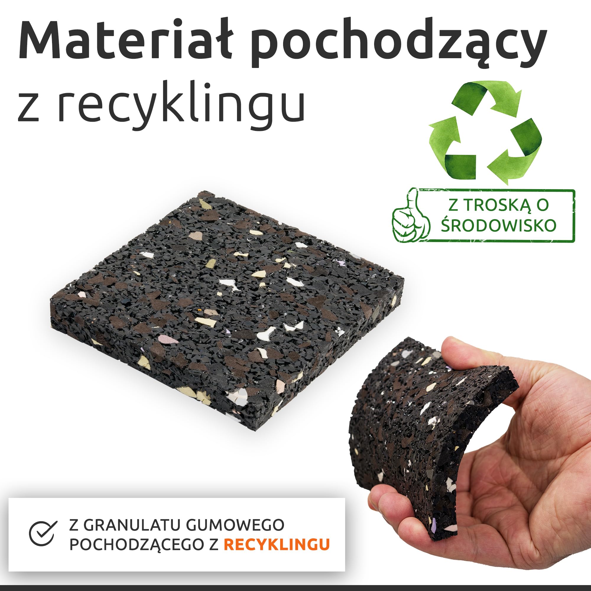 ECENCE 4x Podkładki antywibracyjne zestaw do pralki, tłumienie i izolacja akustyczna suszarki, tłumienie antywibracyjne, podkładki pod nóżki, maty antypoślizgowe 10x10x1.5cm czarny