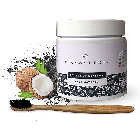 Diamant Noir Poudre De Charbon Blanchissante Dentaire Brosse A Dents Bambou Blanche Naturel Teeth Vegetal Coco Actif Pour Blanchiment A La Maison 30 Jours Satisfait Ou Rembourse Amazon Fr Hygiasne