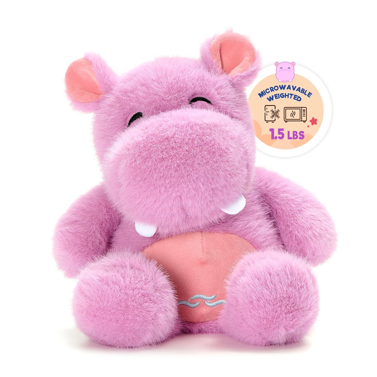 Amazon.com: Ditucu Original Hippo Microwavable Weighted Stuffed