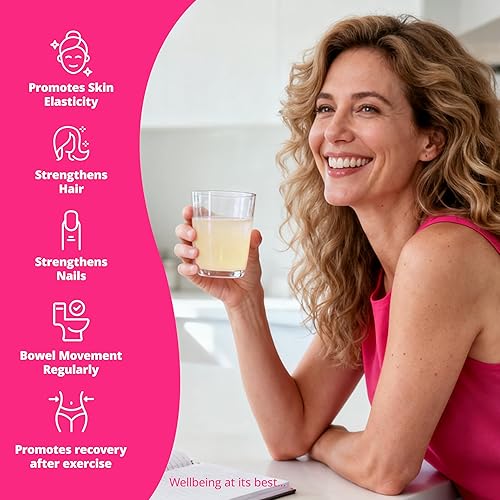 Miniatura 7 de VIVI Youth Verisol Multi Collagen Peptides Powder for Women  Fórmula 16 en 1 con colágeno tipo I, II, III, V, ácido hialurónico, biotina,