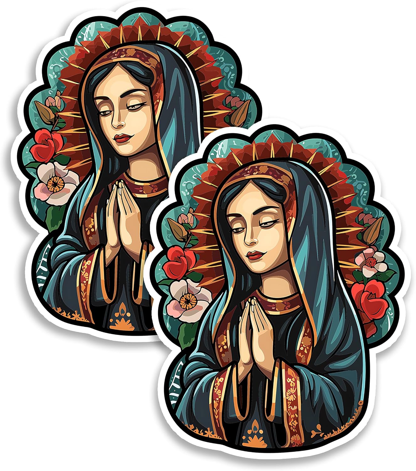 Our Lady of Guadalupe Fridge Magnet 4 Inch 2-Pack Vinyl