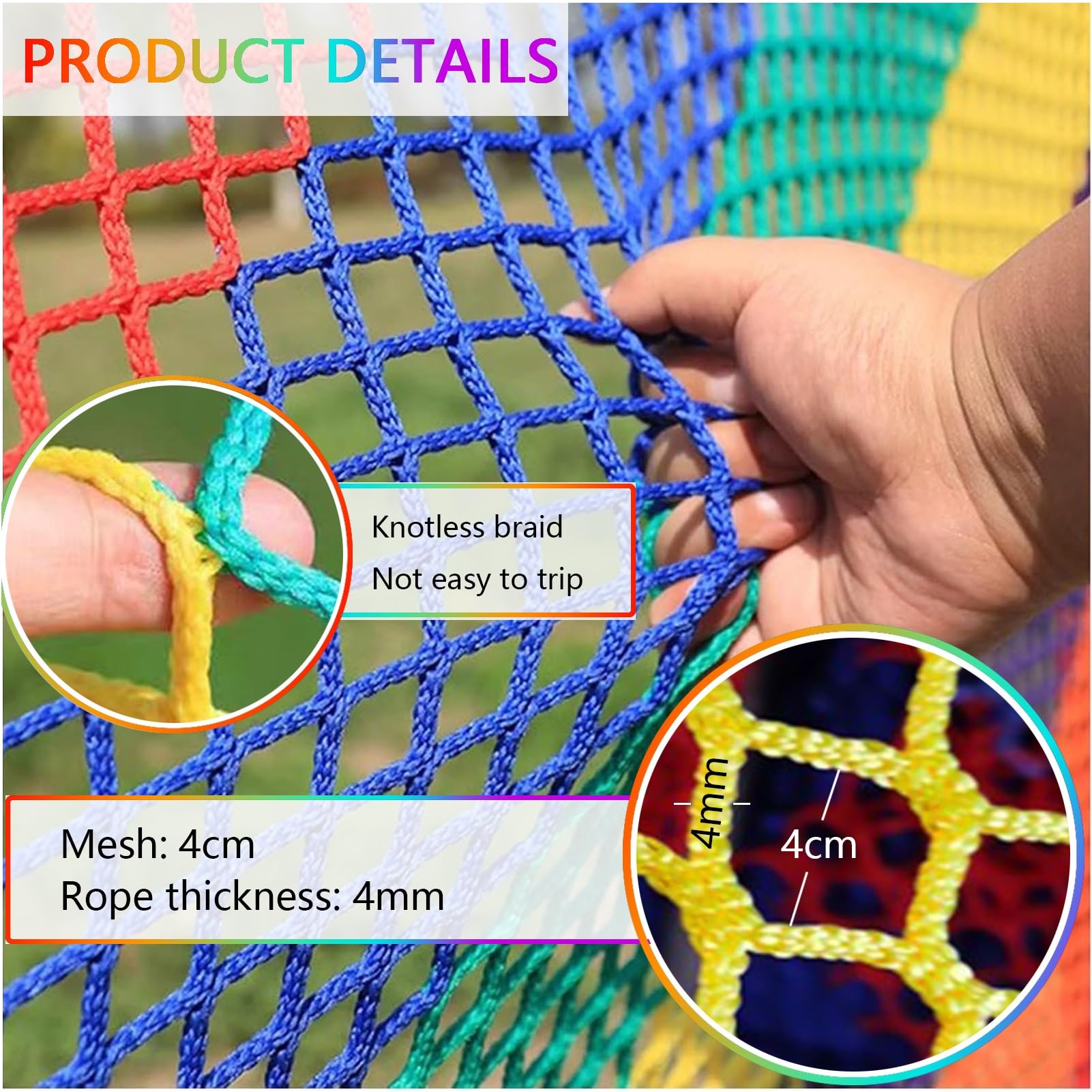 Rete di sicurezza per balconi Rete decorativa per recinzione rampicante magica per bambini personalizzabile 2x6m/7x20ft