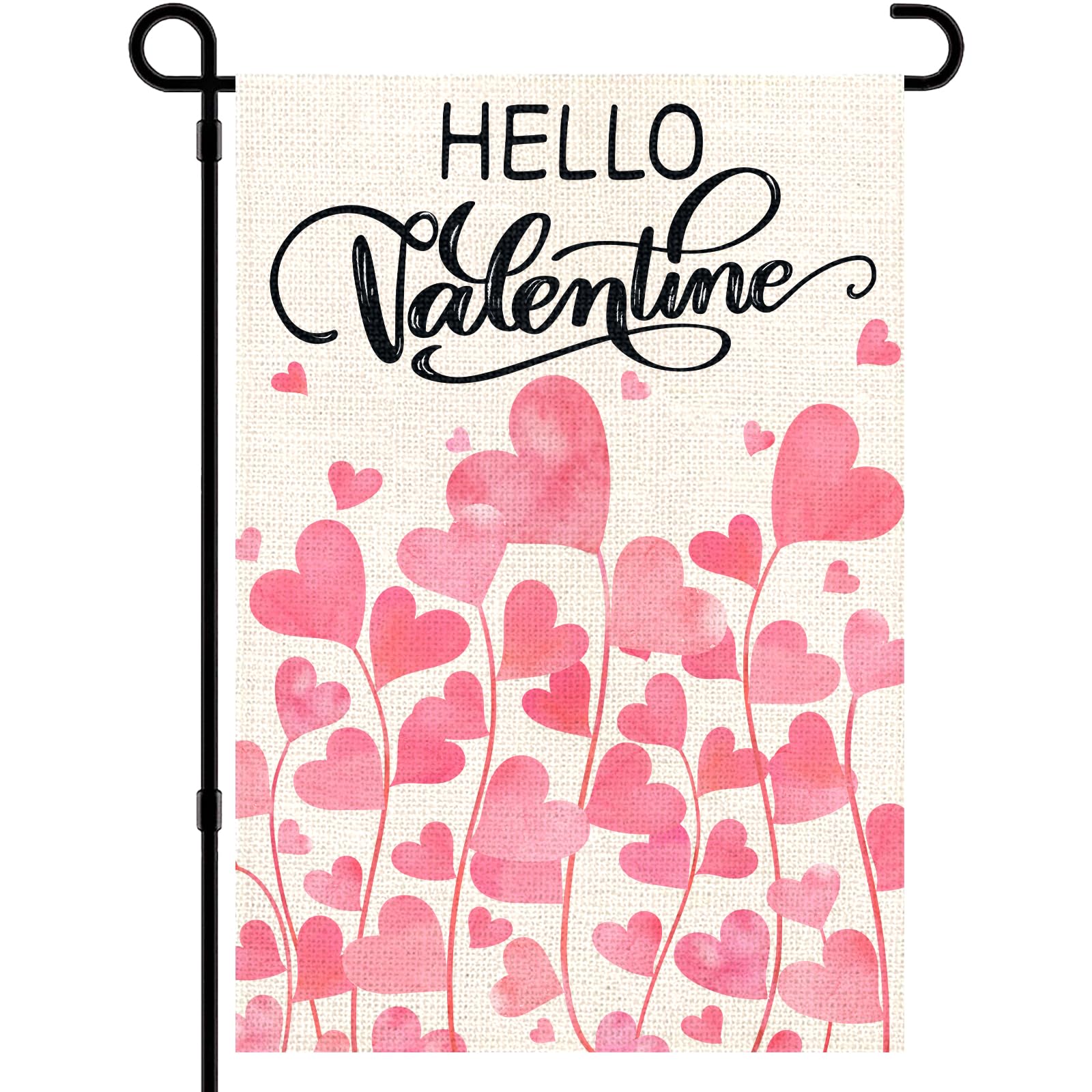 Valentinstag-Gartenflagge – Doppelseitig, 30,5 X 45,7 Cm, Mit Herz-Design