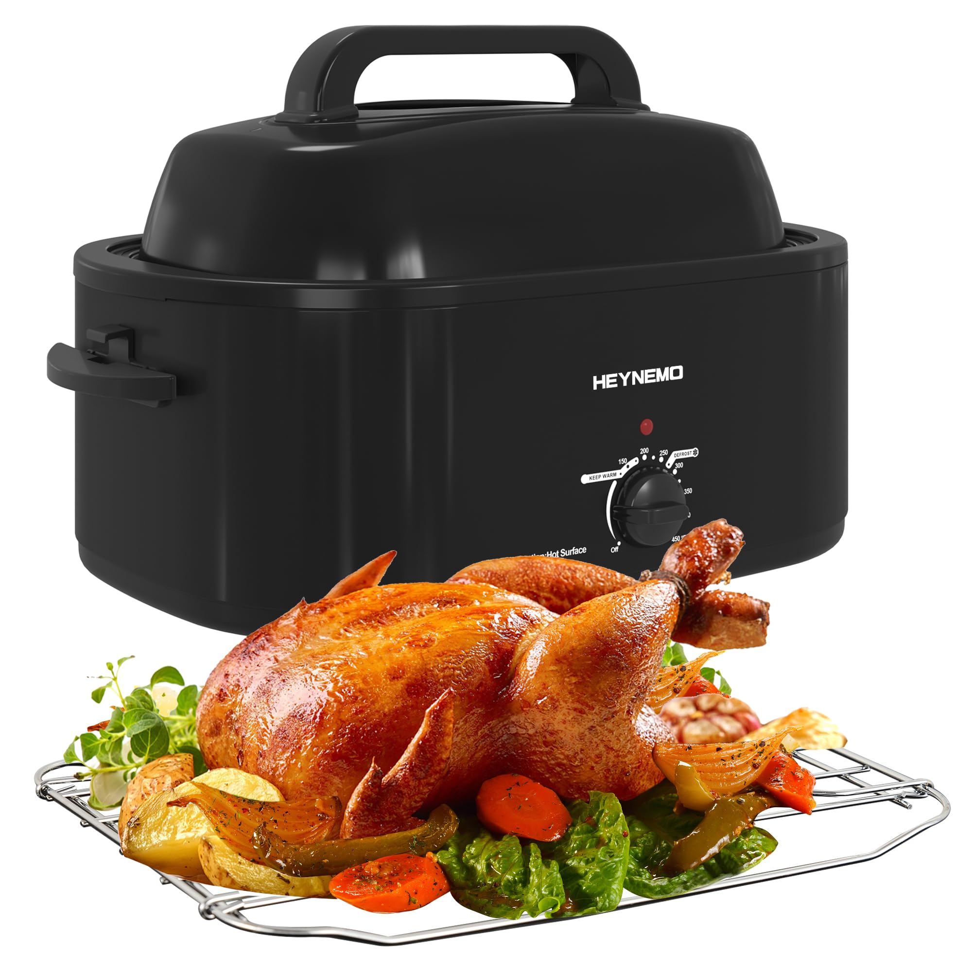 HEYNEMO 28 Quart Electric Roaster Oven