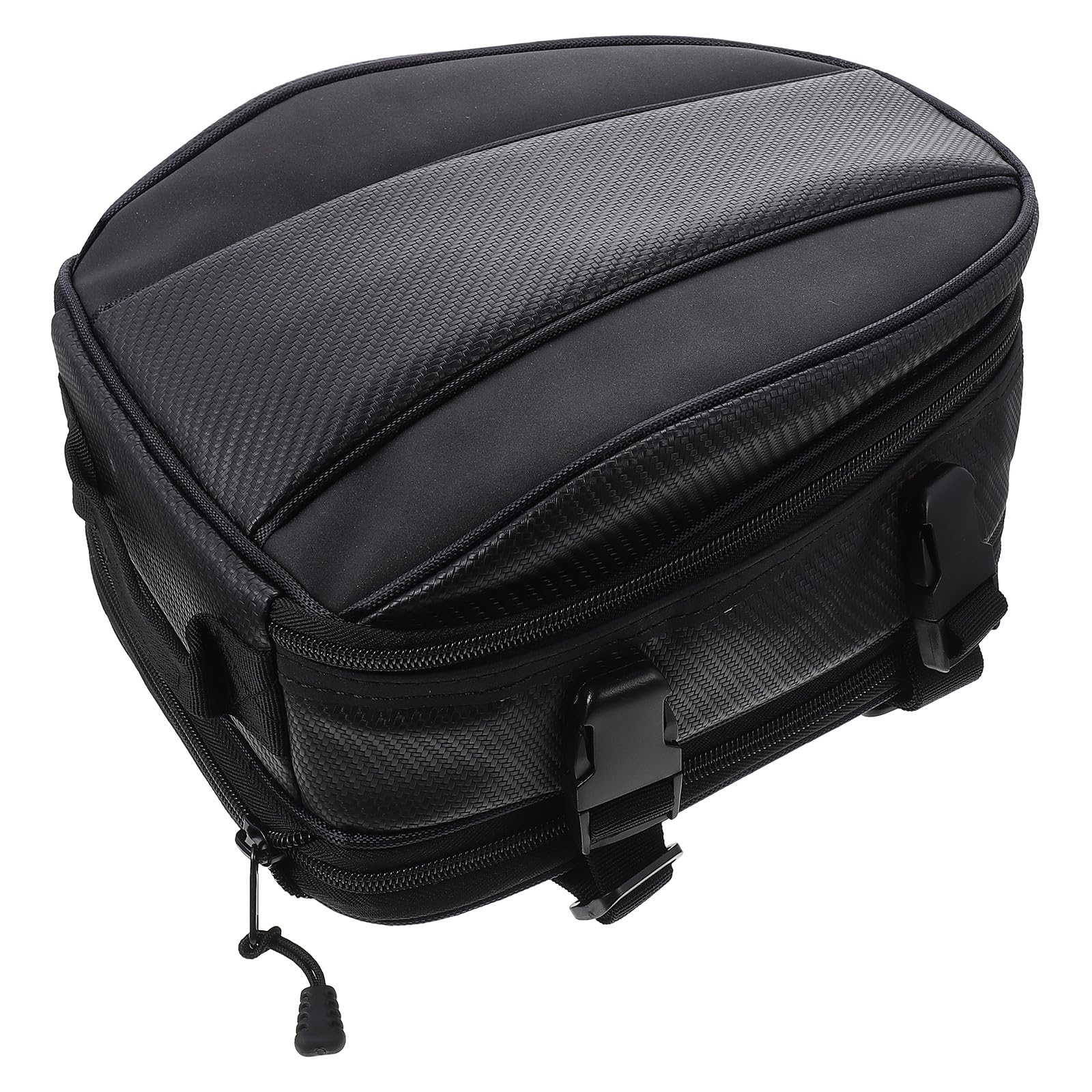 MAGICLULU Motorradtasche aus Oxford Gewebe Motorrad Rücksitztasche mit Mehreren Fächern für Helm Handy und Kleidung