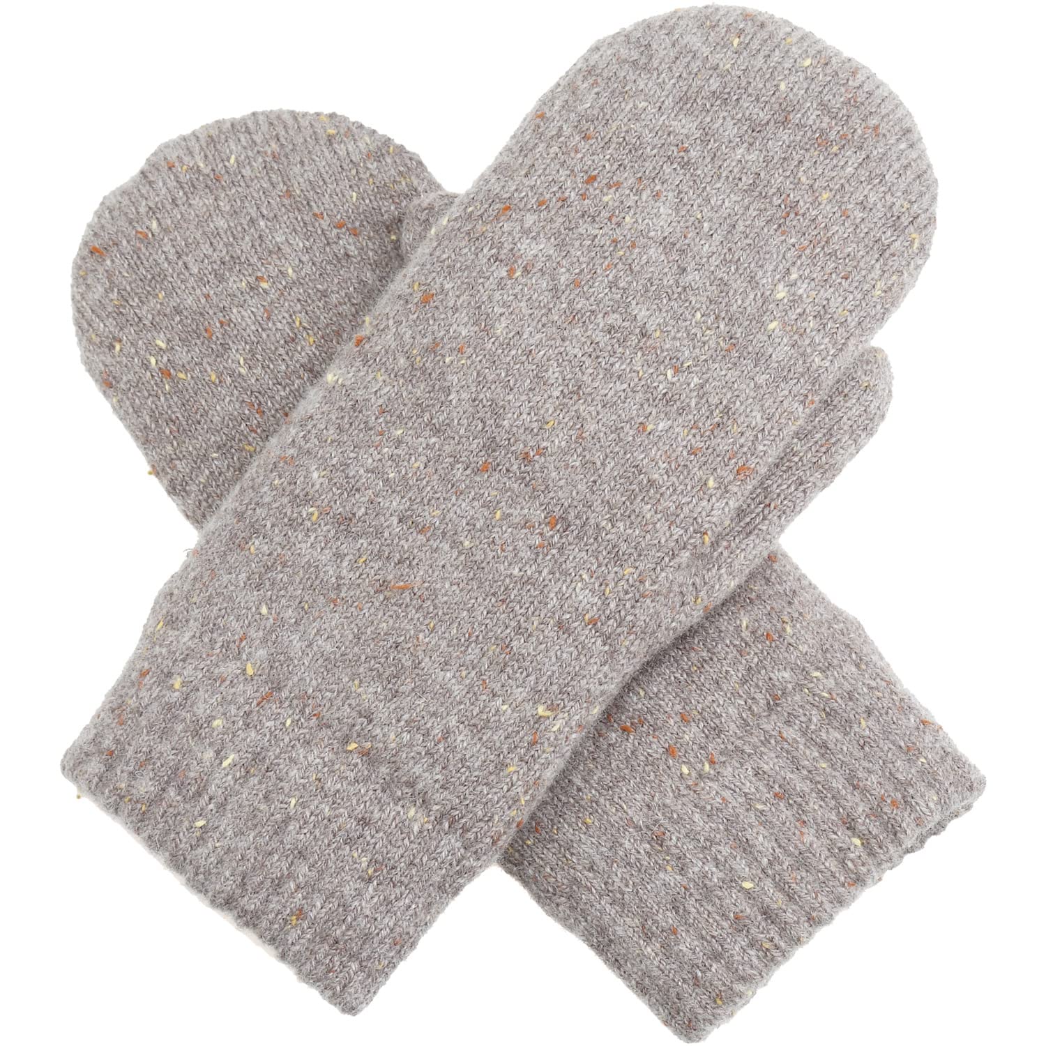 Be Your Own Style BYOS Unisex Winter Toasty Warm Solid Glitter Fleece Lined Knit Mitten Gloves