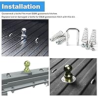 Vista 2 de 1900-2-1600 Kit de pernos en U de cadena de seguridad de repuesto para enganches de cuello de cisne B&W