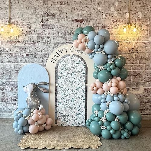 Miniatura 46 de Globos rosa y amarillos, globos retro amarillo rosado de 12 pulgadas, globo de látex naranja macarón rosa polvo para niñas, globos boho margarita