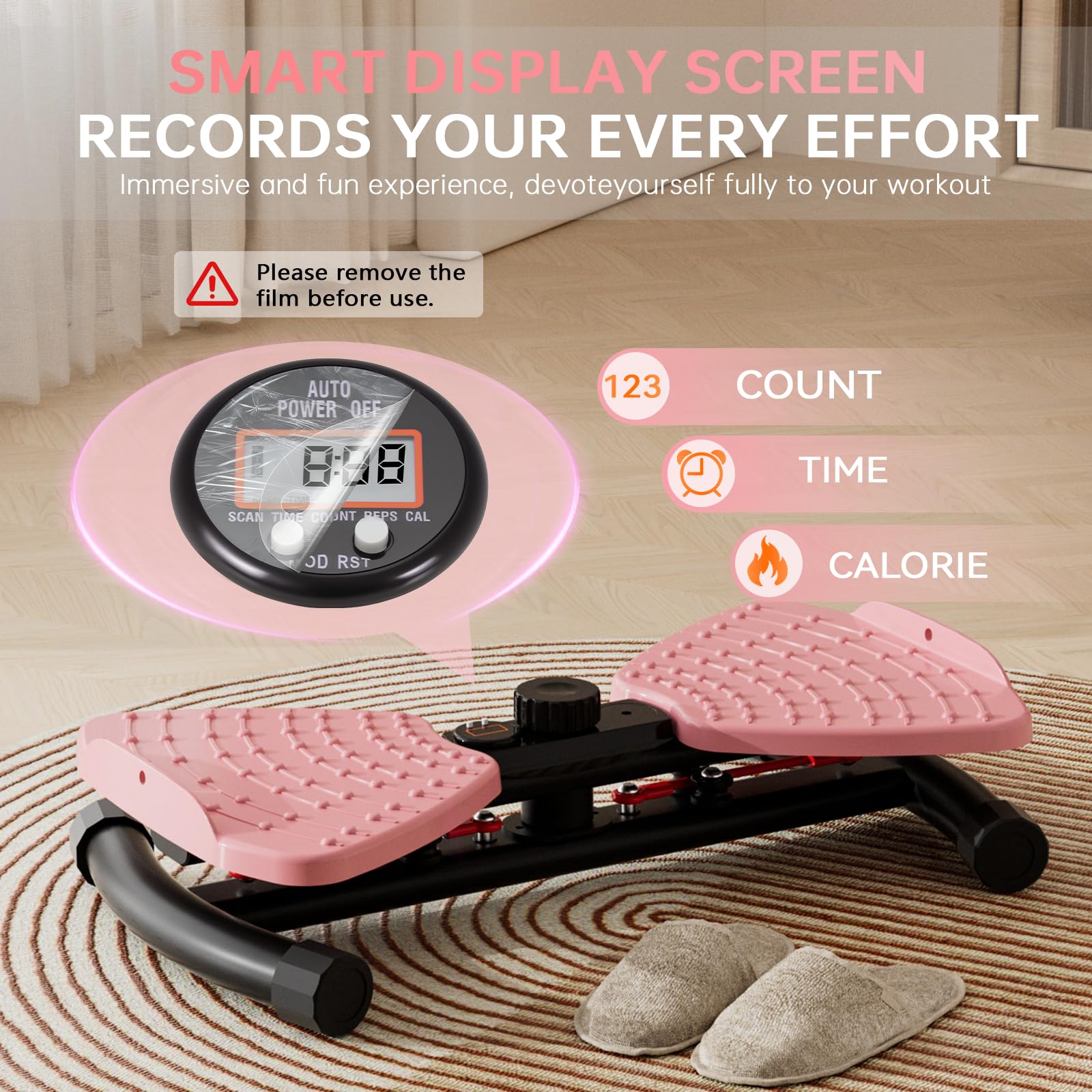 GROIC Ab Twister Board,Waist Trainer Trimmer,Count Waist Twisting Disc