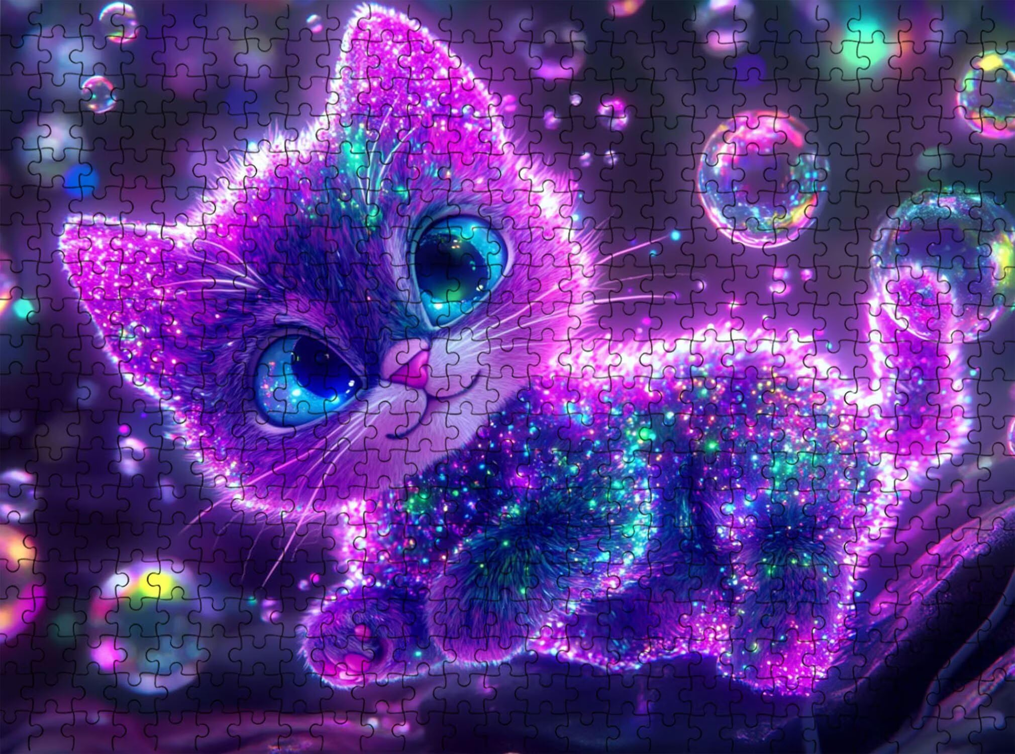 Carino gatto-2 Puzzle 5000 Pezzi per Adulti, Puzzle in Legno - Collezione Classica con Poster Incluso - Sfida di Concentrazione e Passatempo Antistress, Gioco per Famiglia, 156 x 105 cm f0-568
