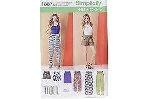 Simplicity Easy to Sew Women's Pants, Shorts, and Skirt Sewing Patterns