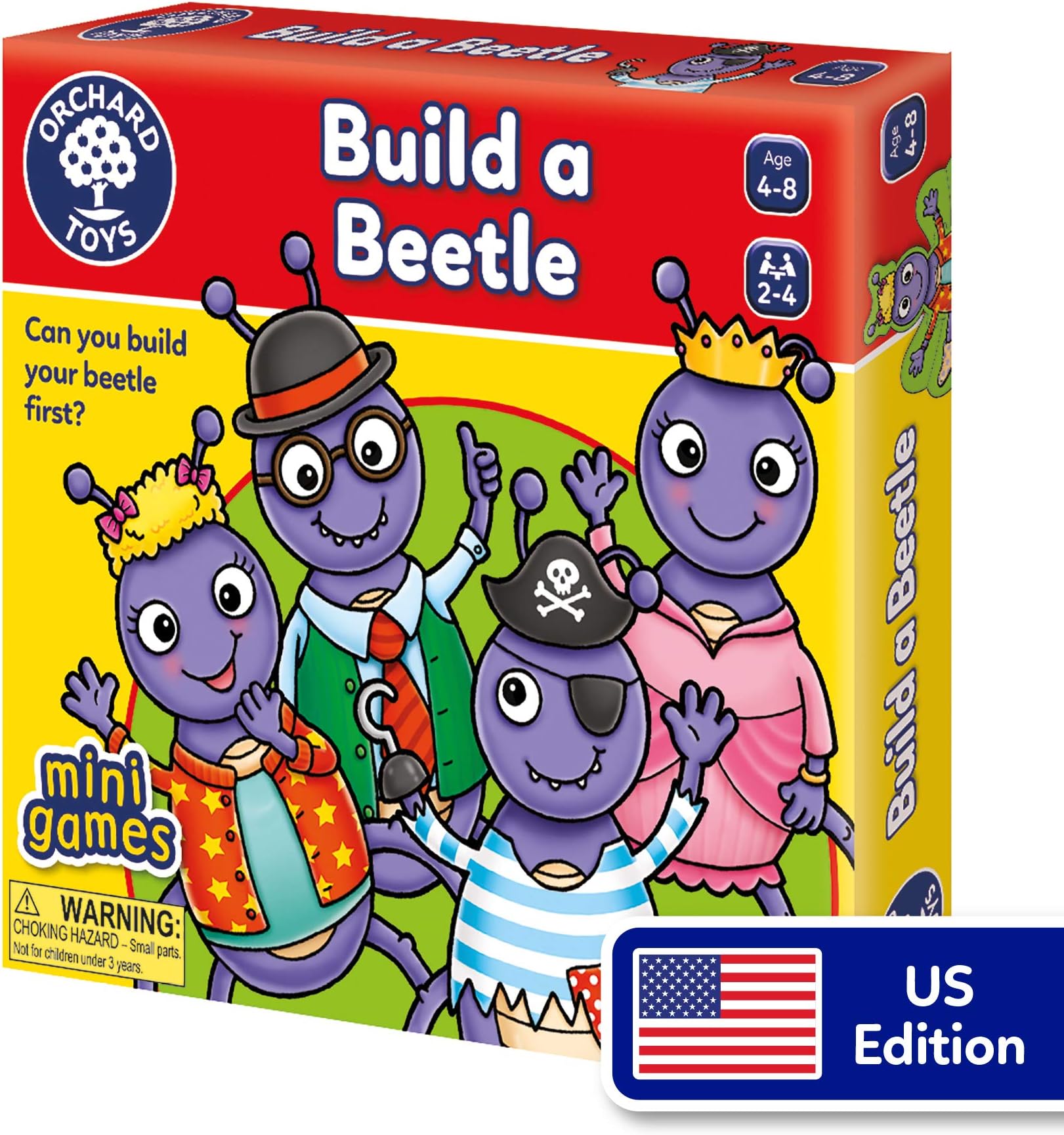 Orchard Toys Build A Beetle Mini Game - Fun Educational Game